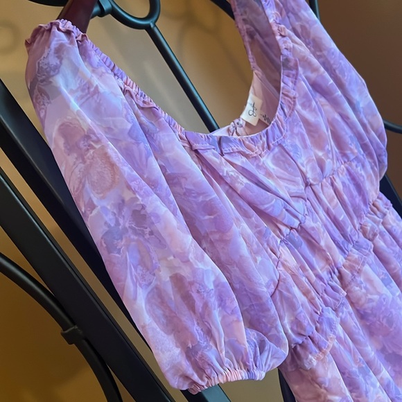 JESSICA SIMPSON Layla Lilac Dress - Picture 3 of 13